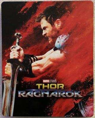 Marvel Thor Ragnarok Blu Ray Dvd 2 Disc Rare Oop Best Buy Exclusive Steelbook