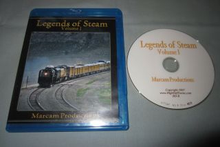 Legends Of Steam Volume 1 Marcam Productions Train Locomotive Blu - Ray Video Rare