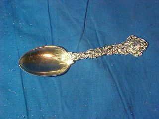1888 Gorham Sterling Silver Spoon W Ornate Cherub Cupid Design