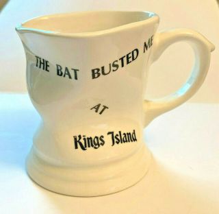 Vintage Rare Kings Island The Bat Roller Coaster Ceramic Mug Cup