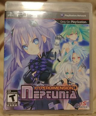 Hyperdimension Neptunia Ps3 (sony Playstation 3,  2011) Rpg Rare Htf Cib Complete