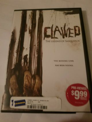 Clawed: The Legend Of Sasquatch (dvd,  2006) Rare Htf