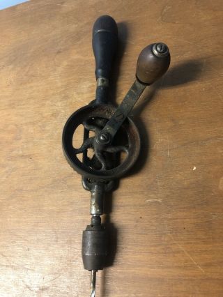 Antique Millers Falls Hand Drill - With Assorted Bits