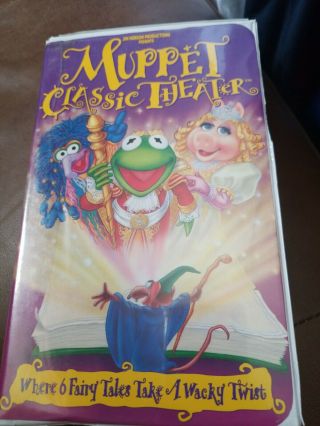 Muppet Classic Theater Rare Oop 1994 Jim Henson Video Vhs