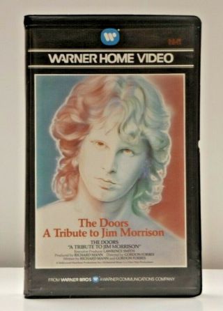 The Doors A Tribute To Jim Morrison Rare Uk Pal Promo Vhs Clamshell 1984