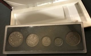 Canada 90th Anniversary Antique Coin Set Sterling Silver 1908 - 1998