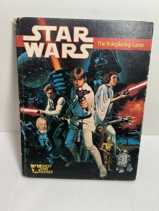West End Games Star Wars The Roleplaying Game 1st Edition Hc 40001 1987 Rare