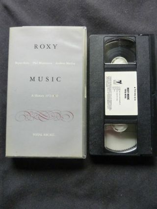 Roxy Music Total Recall Ultra Rare Uk Vhs Music Video
