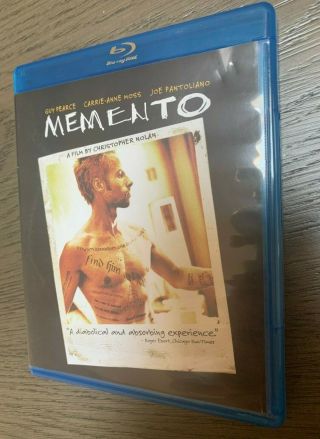 Memento (blu - Ray) A Film By Christopher Nolan Rare