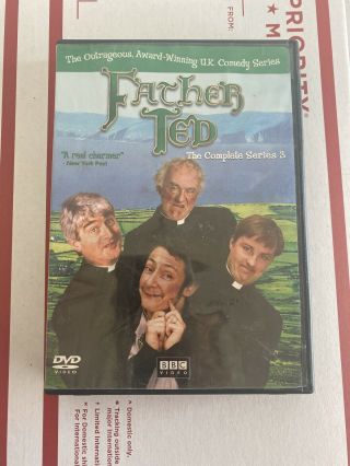 Father Ted; The Complete Sereies 3 (2 Discs),  Rare,  Dvd,  Uk Comedy,  Bbc,  1996
