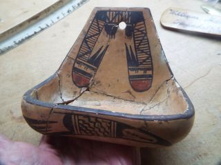 Very Rare Old American Indian Pueblo Pottery Hanging Pot X Museum Piece A