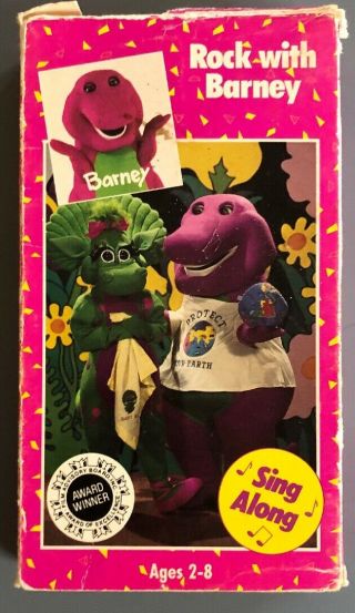 Vintage Barney & Backyard Gang VHS - Rock With Barney - Sing Along Tape Rare 3
