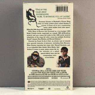 Little Shop Of Horrors VHS Video Tape VTG 1986 Warner Bros Hit RARE OOP Frank Oz 3