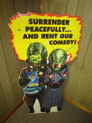 Spaced Invaders,  Rare Video Store Standee Floor Display From The 1980 