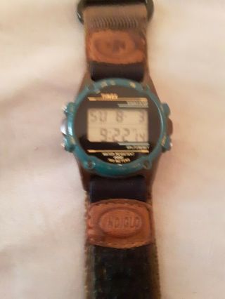 Vintage Timex Expedition Indiglo 745 Chronograph Timer Alarm Watch
