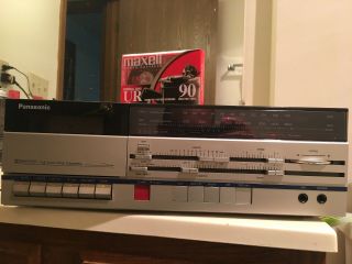 Vintage 1980 Panasonic Sg - P100 Matching Stereo Receiver Cassette Player - Rare
