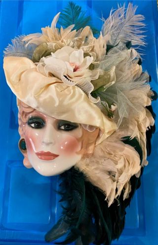 CLAY ART CERAMIC MASK.  MAY WEST.  EXTREMELY RARE 2