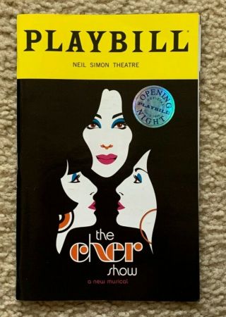 Broadway The Cher Show Opening Night Playbill With Seal Extremely Rare