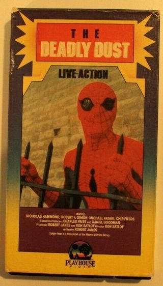 Live Action Spider - Man: The Deadly Dust (vhs 1986) Rare