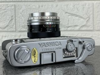 Yashica Minister - D 35mm Film Camera Yashinon 1:2.  8 F=4.  5cm Lens Rare