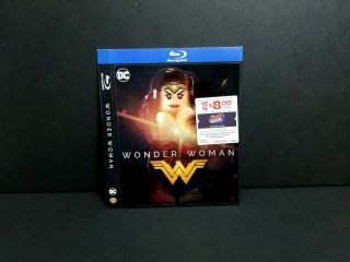 Wonder Woman Lego Lenticular Blu - Ray Slipcover Only.  No Discs Or Case.  Oop Rare