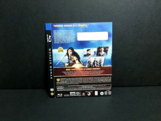 Wonder Woman Lego Lenticular Blu - ray Slipcover ONLY.  No Discs or Case.  OOP Rare 3