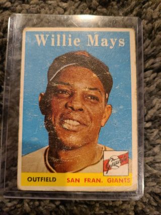 1958 Topps Willie Mays San Francisco Giants 5 Baseball Card