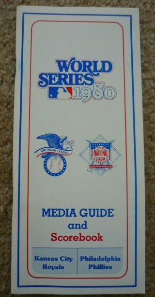 1980 Mlb World Series Media Guide - Rare - Issued Only To The Press