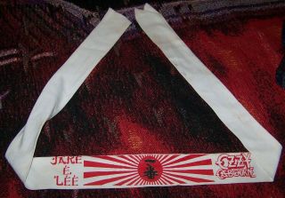 Vintage 1986 Ozzy Osbourne Jake E.  Lee Headband Tapestry Flag Banner Scarf Rare