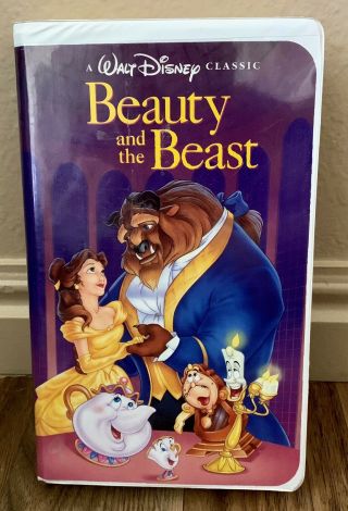 Beauty And The Beast (vhs,  1992) Walt Disney Black Diamond Classic Rare