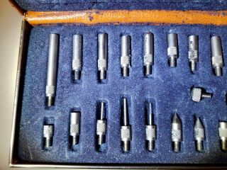 Rare Unique Brown & Sharpe Boxed 22 piece set of mini machine tools. 3