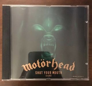 Motorhead Shut Your Mouth Promo Cd Single Lemmy Kilmister 2002 Rare Hammered