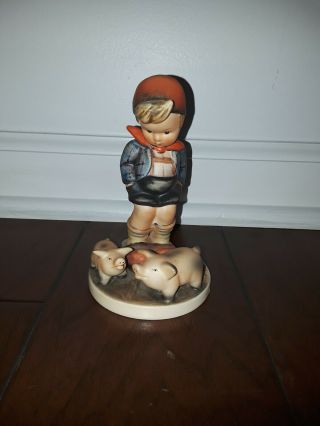 Rare Goebel Hummel Farm Boy Porcelain Figurine 66 1960 