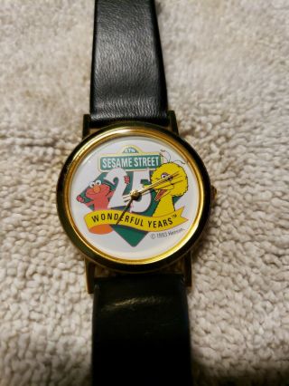 Vintage Sesame Street Watch Band Battery Htf 1 Owner 1993.  L@@k