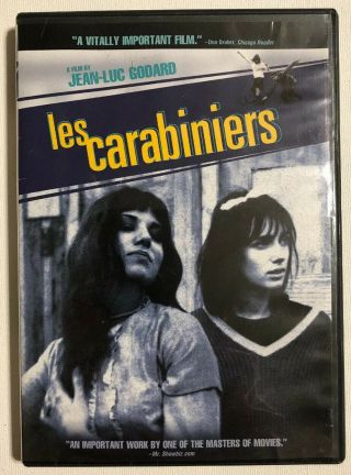 Les Carabiniers (dvd) Jean - Luc Godard,  Rare/oop,  U.  S.  Version -