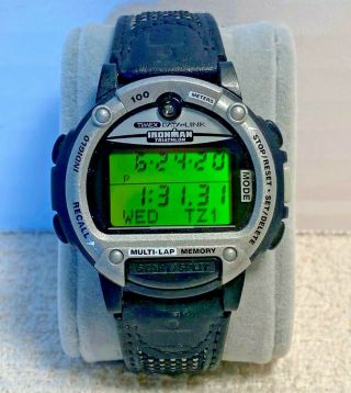 Rare Timex Ironman Triathlon Data Link Vintage Digital Watch Space Nasa