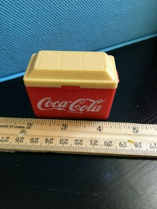 Dollhouse Miniature - Coke Cooler With Bottles 1:12 - Vintage