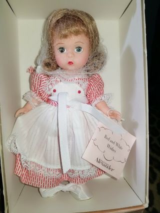Vintage Madame Alexander Red And White Wishes Doll 8 " 34365