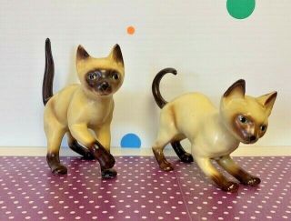 Rare Vintage Josef Originals Korea Siamese Cats With Tags
