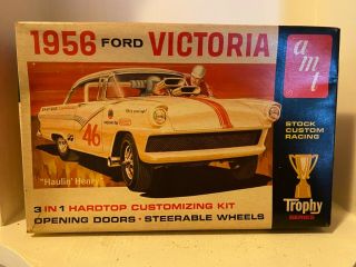 Vintage 3 In 1 Amt 1956 Ford Victoria Hardtop “haulin’ Henry” Car Kit 2156