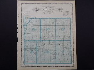 Illinois,  Rock Island County,  1905 Plat Map,  Township Of Bowling L16 58