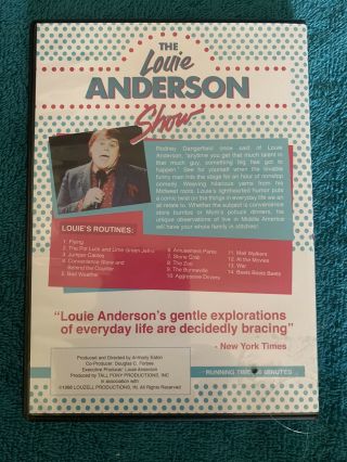 THE LOUIE ANDERSON SHOW DVD AUTOGRAPHED COMEDY RARE OOP 3