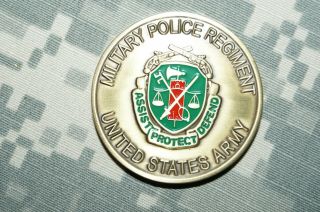 Rare Challenge Coin Us Army Military Police Regiment Of The Troops For The Troop