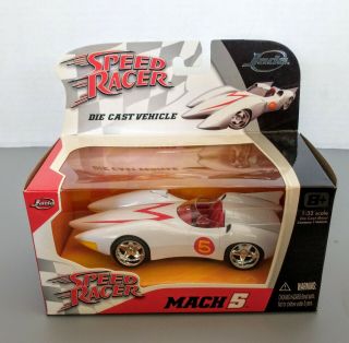 Speed Racer Mach 5 Mach5 Diecast Car 1:32 Scale Jada 2007 Rare