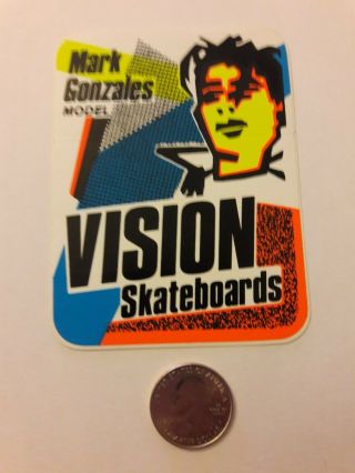 Vintage 80s Mark Gonzales Gonz Model Vision Sticker Powell Santa Cruz Skateboard