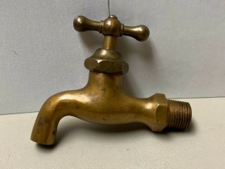 Vintage Brass Spigot Faucet Old Farm House Sink 1/2 " Npt