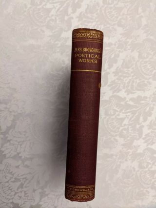 Antique Book,  Mrs.  Browning 