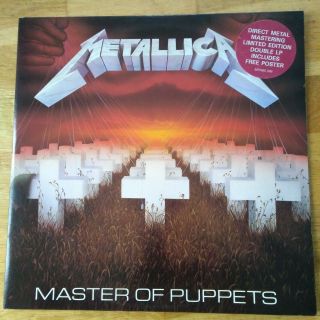 Metallica Master Of Puppets Double Vinyl Mfn 60 Dm Very Rare Dmm W/ Poster