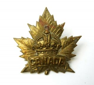 Rare Wwi Royal Canadian Naval Air Service Rcnas Cadet Cap Badge Canada