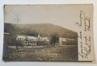 Rare Antique Real Photo Postcard Panoramic View Of Glen Springs Kentucky Pm 1907